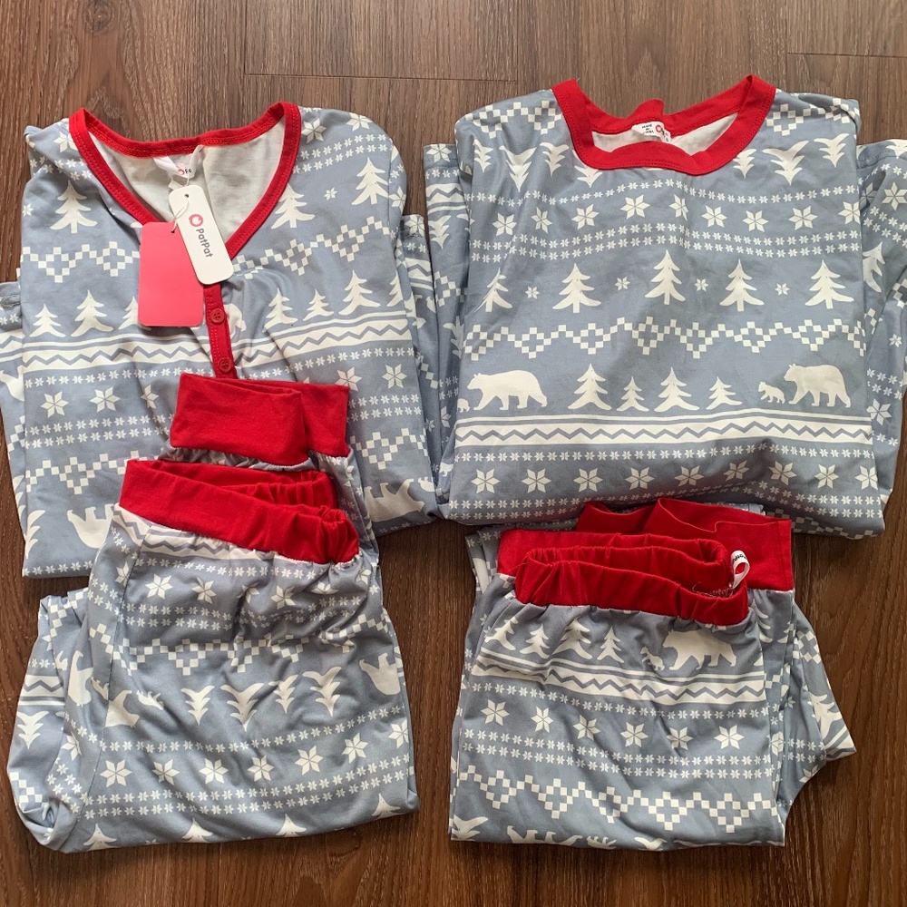 Matching men and women’s Christmas pajamas